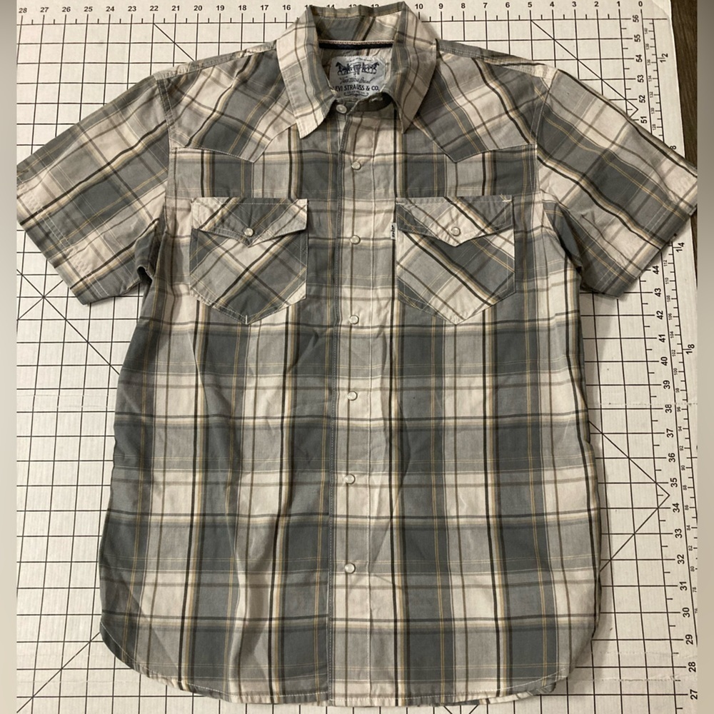 Levi’s Men’s Small Western Style SS Button‎ Down Shirt